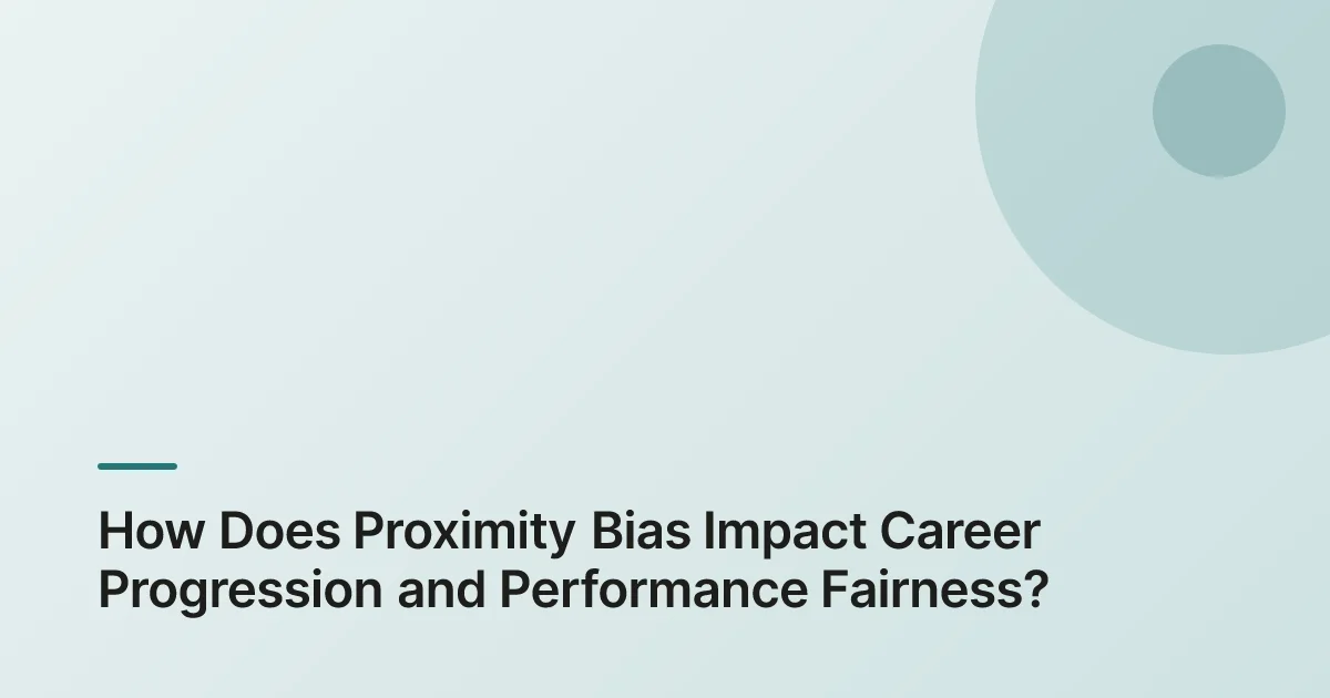 proximity bias example