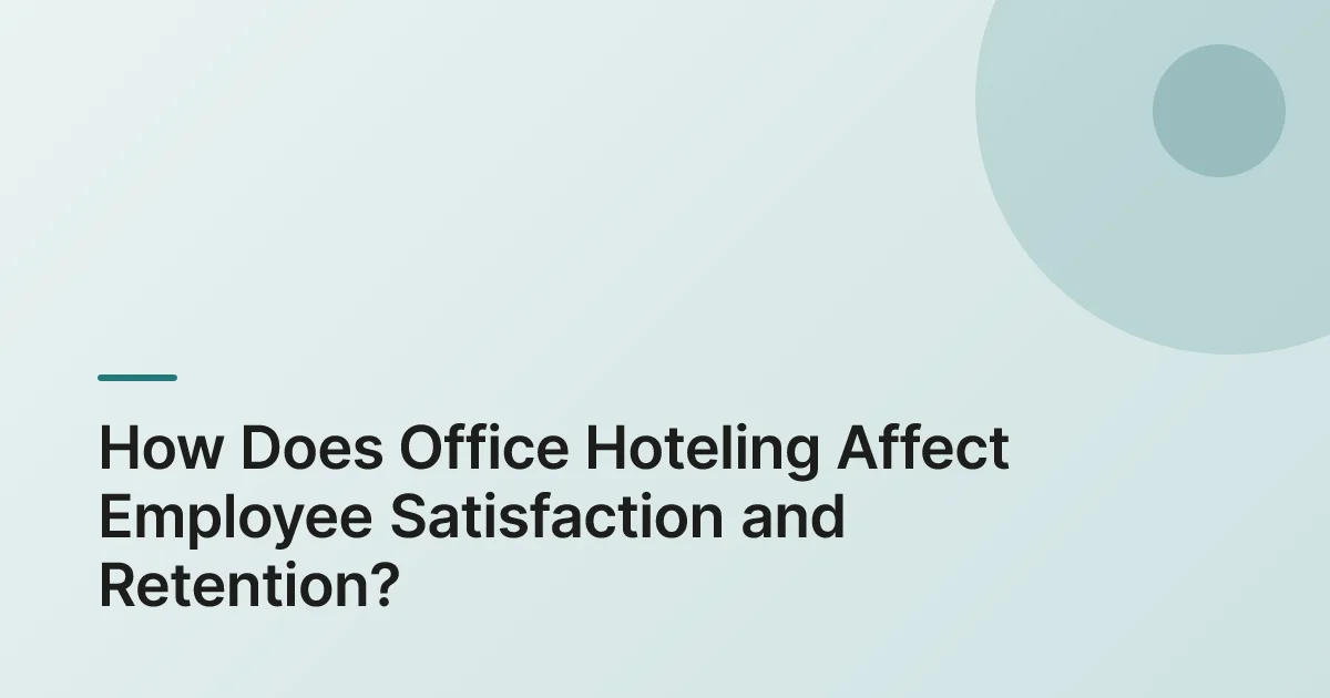 what is office hoteling summary