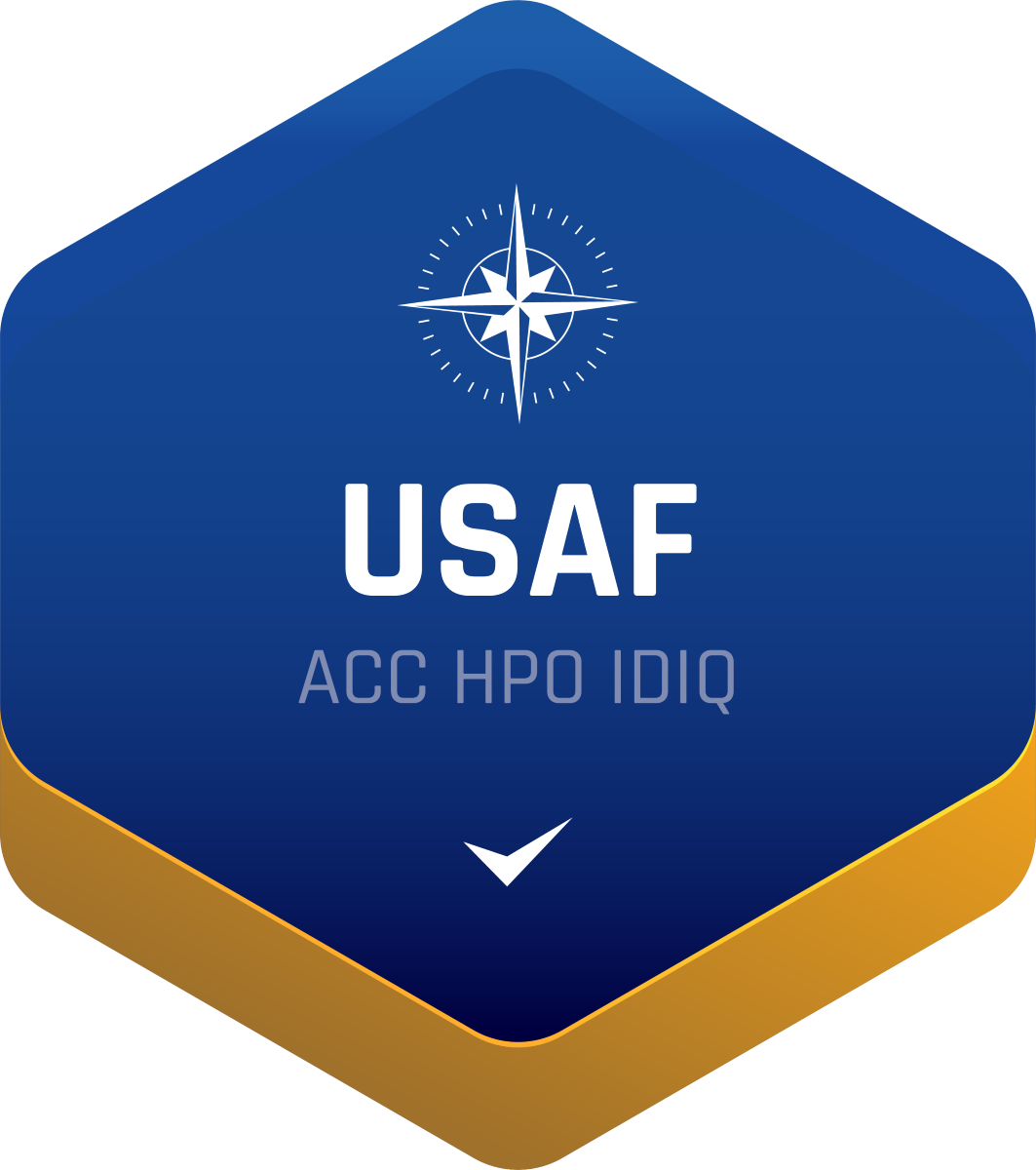 United States Air Force logo with compass rose and abbreviated text