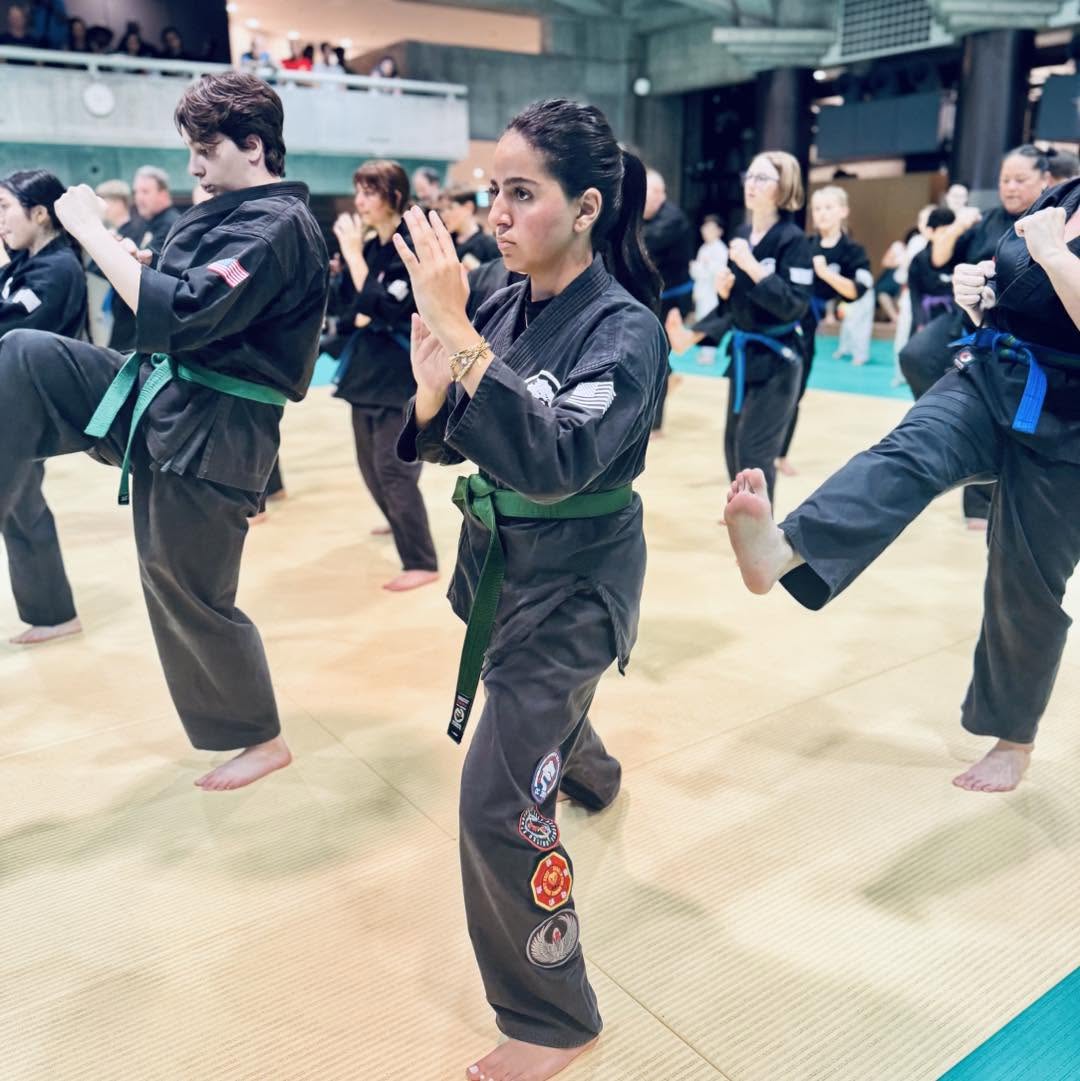 Greenbelt teen Karate Students from USSD Irvine Woodbridge training in Japan 