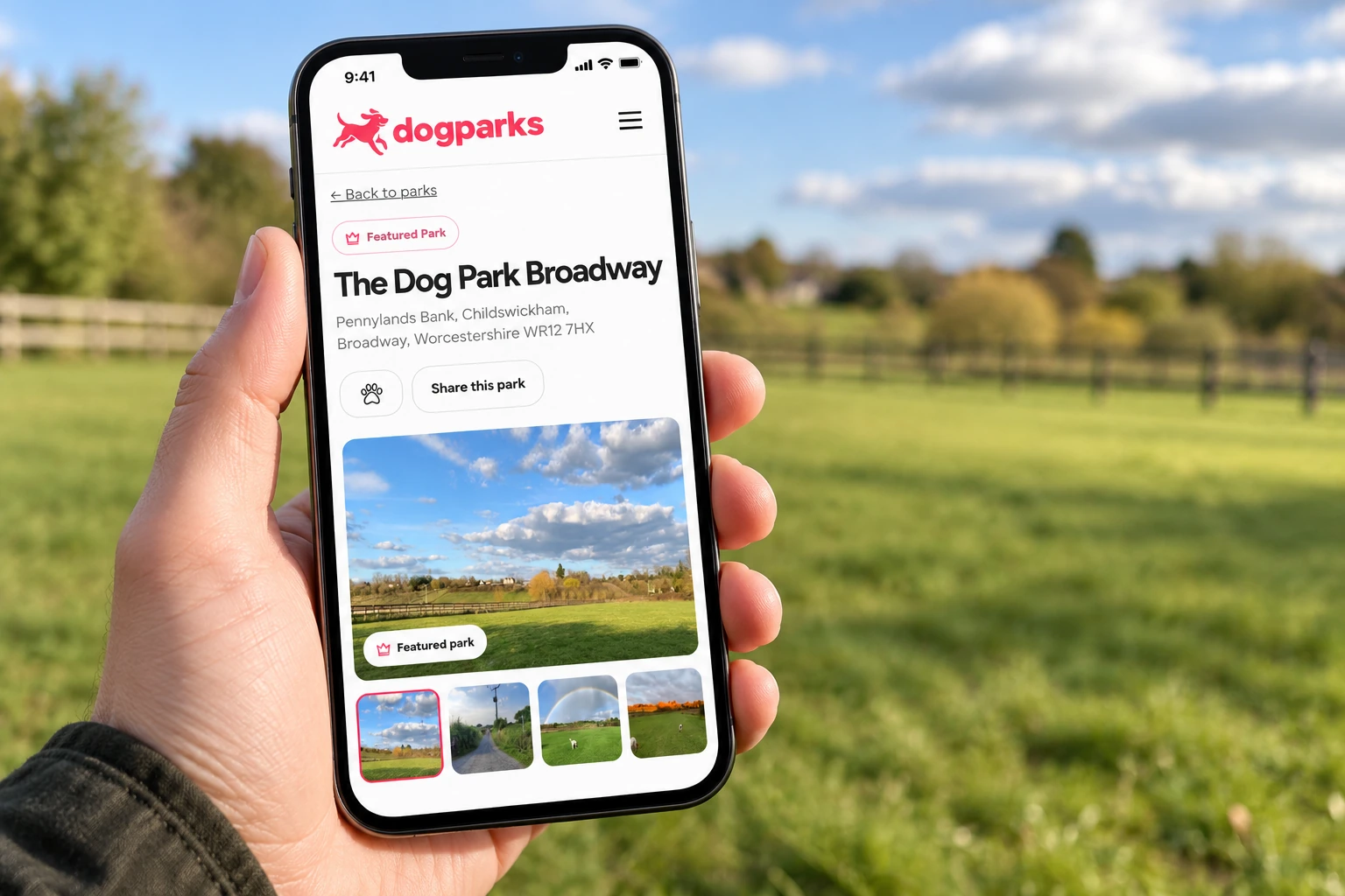 Park photography, facilities and practical details help owners choose with confidence.