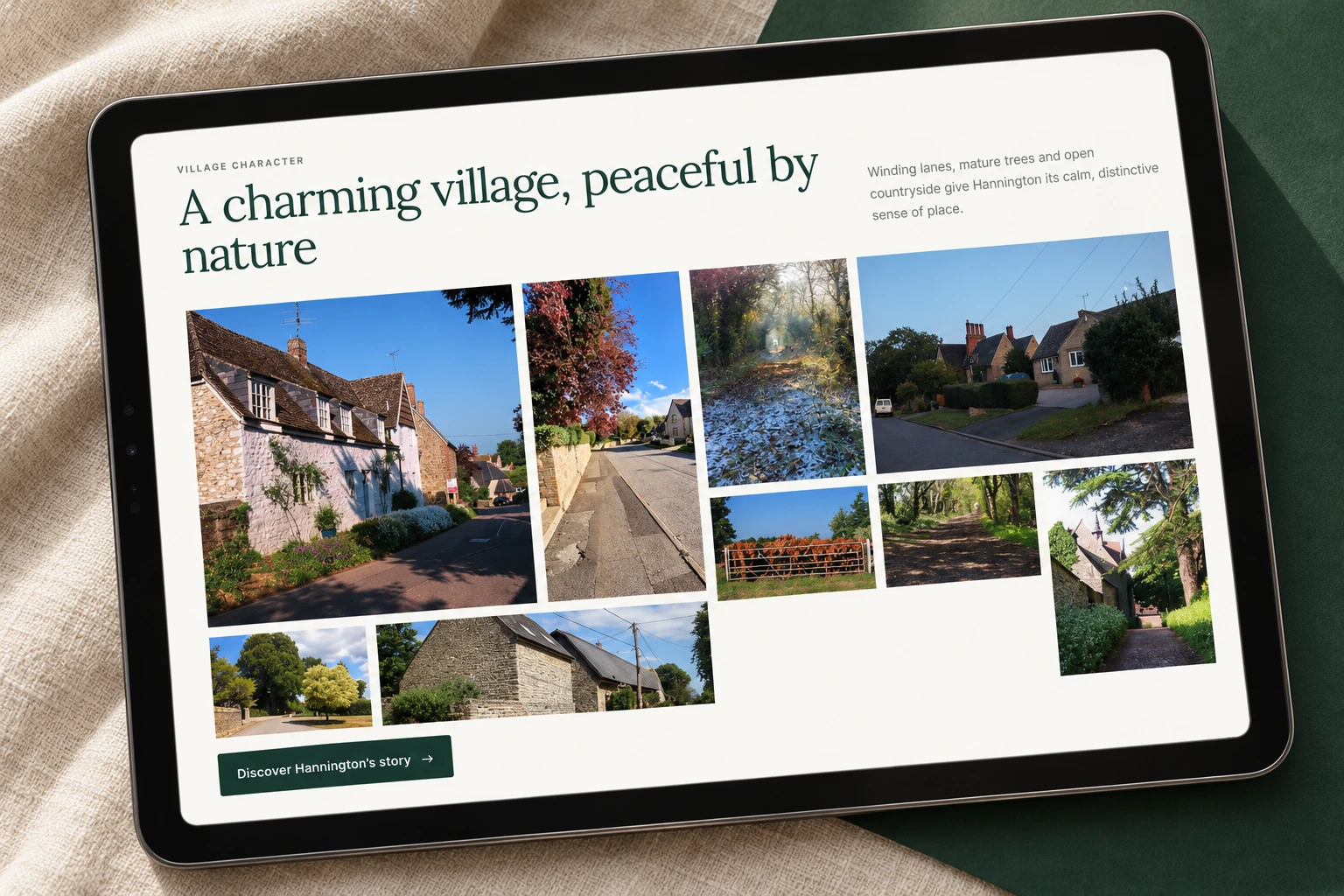 A varied gallery invites people to explore Hannington’s character.