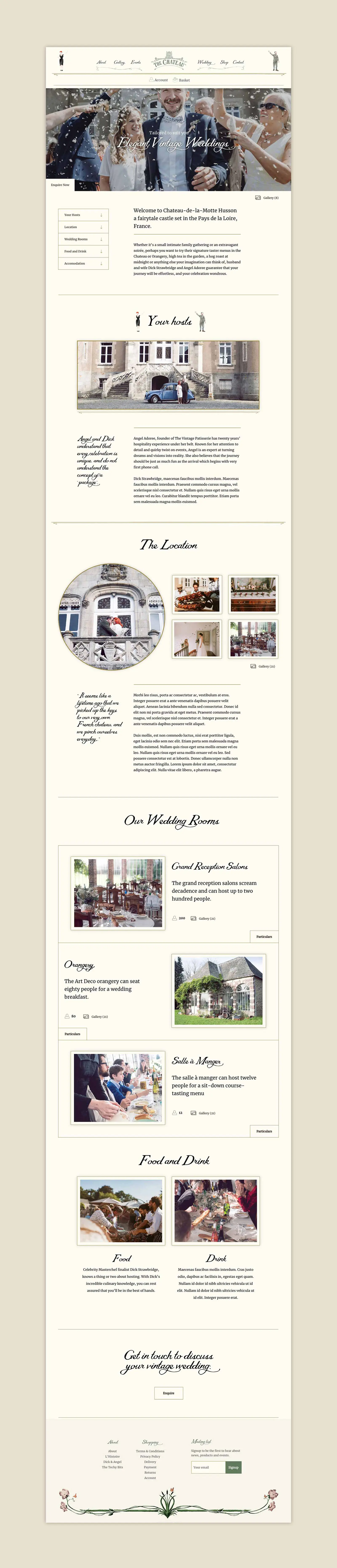 escape-to-the-chateau-website-design