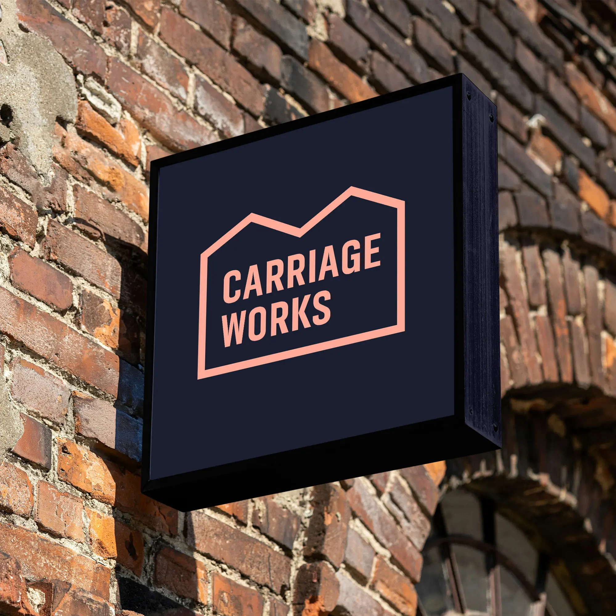 carriage works brand identity bravedog