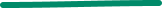 Three green horizontal ink brush strokes on a white background.