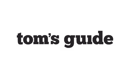 Tom’s Guide logo text in black on light gray background.