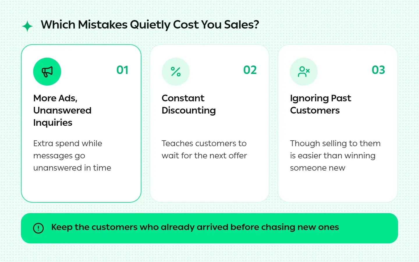 Mistakes Quietly Cost You Sales