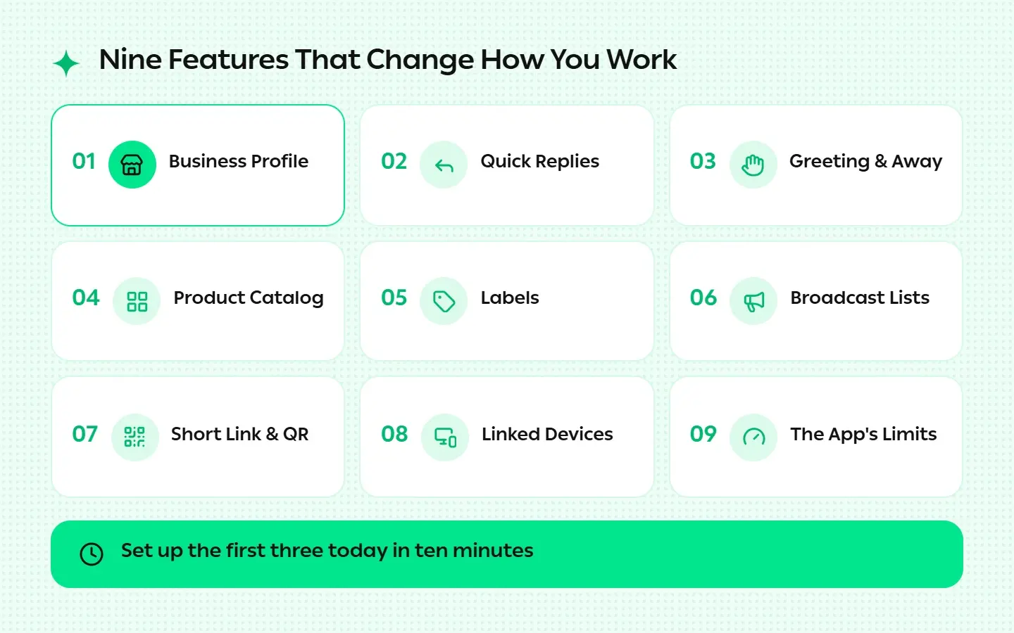 Nine Features That Change How You Work