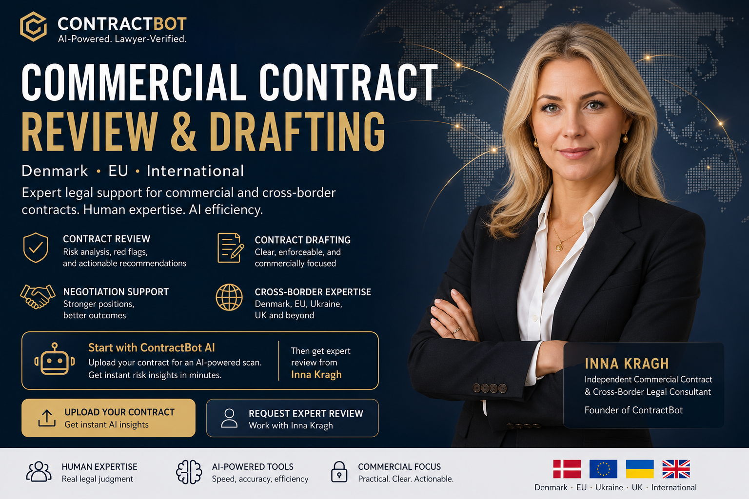 Inna Kragh — Cross-Border Contracts & International Legal Advisory