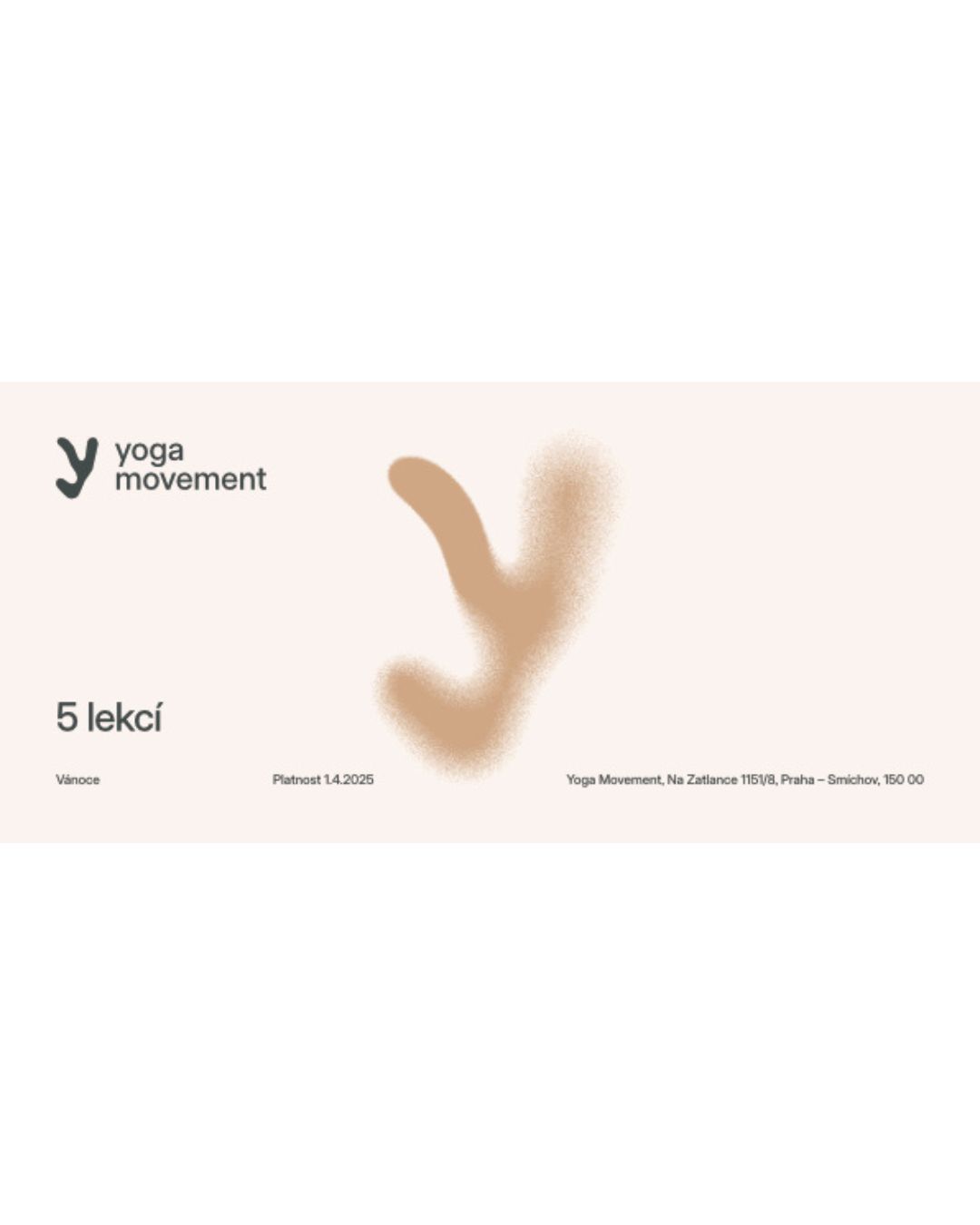 Dárkový poukaz 5 lekcí