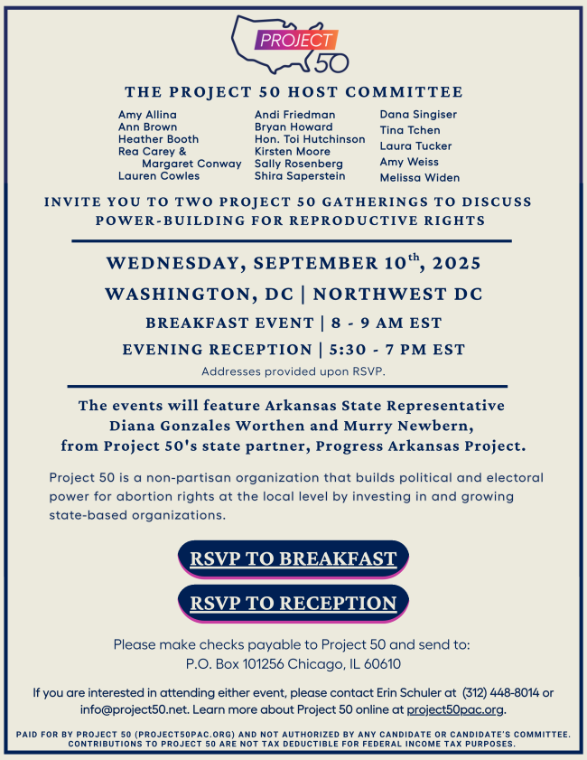 Project 50 DC Event Invitation