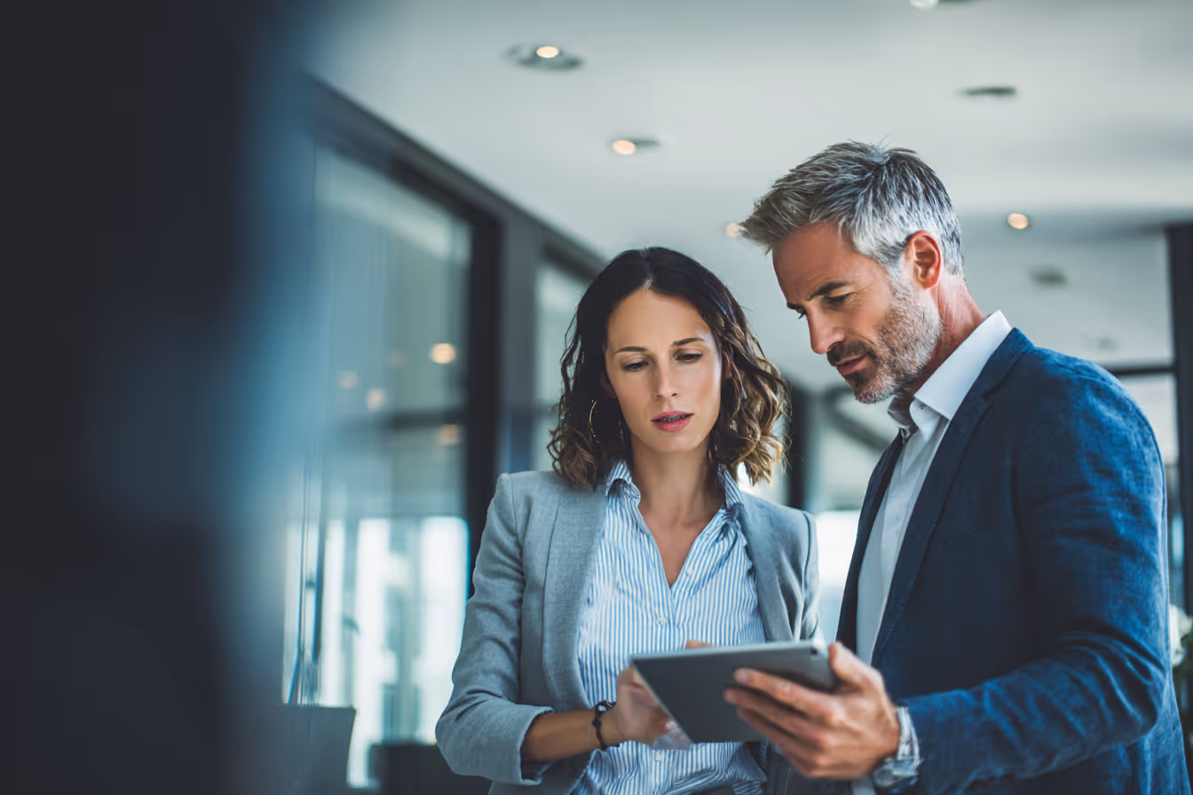 Investment services, two finance advisors