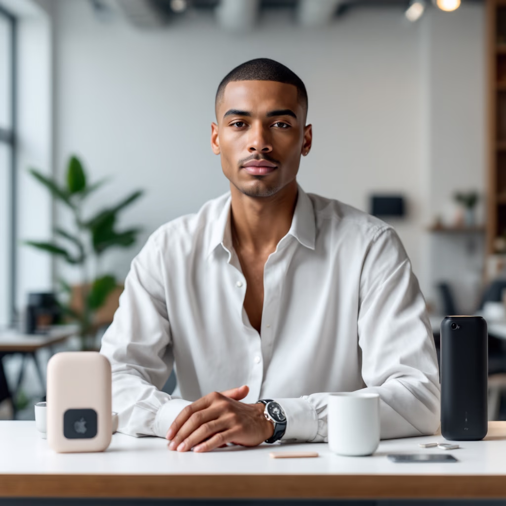 [team] image of team member (for a direct-to-consumer electronics brand)