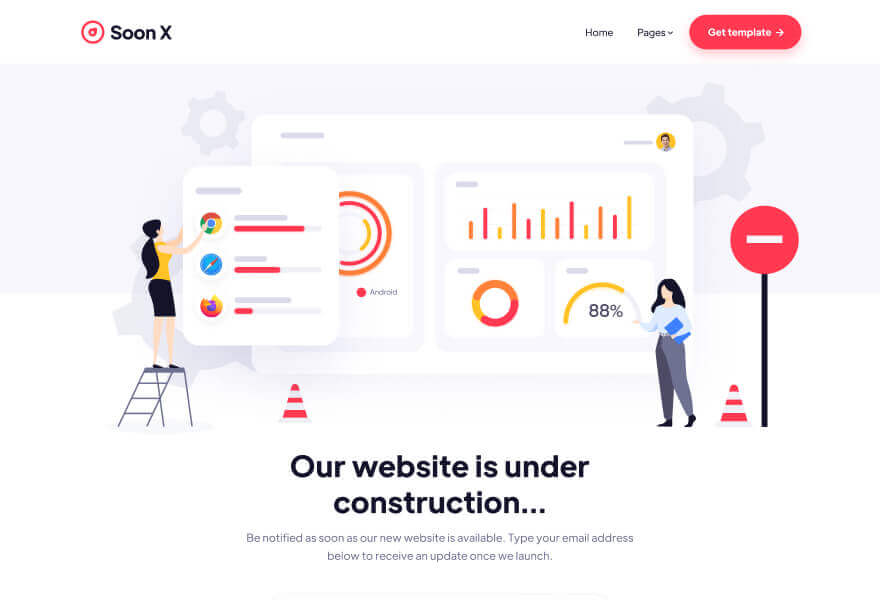 Home Illustration - Soon X Webflow Template