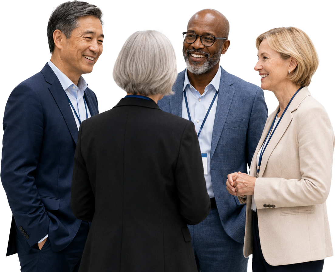 Senior medical device leaders networking at MDIS