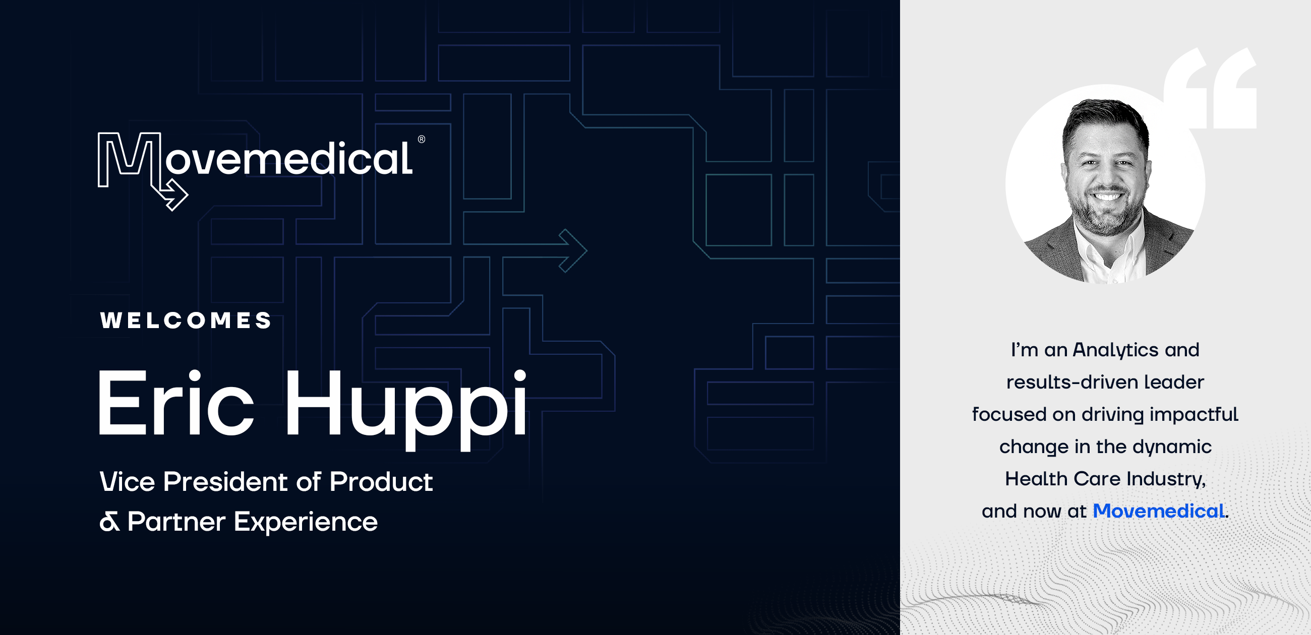 Press Release: Eric Huppi, Former Zimmer Biomet Executive Joins Movemedical