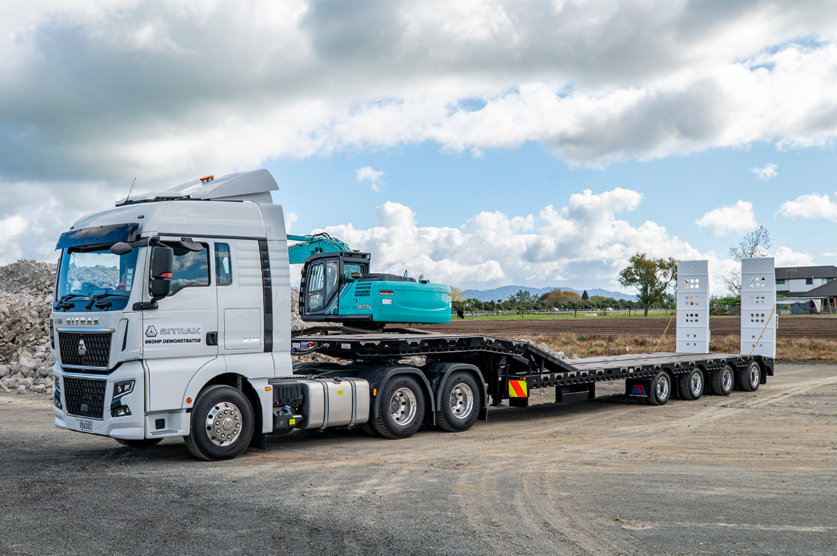 4 Axle Semi Transporter Front Angle