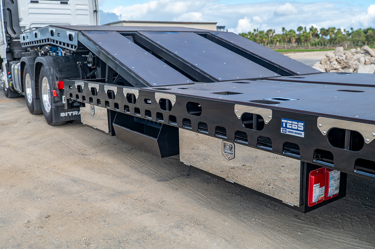 4 Axle Semi Transporter Storage Close Up