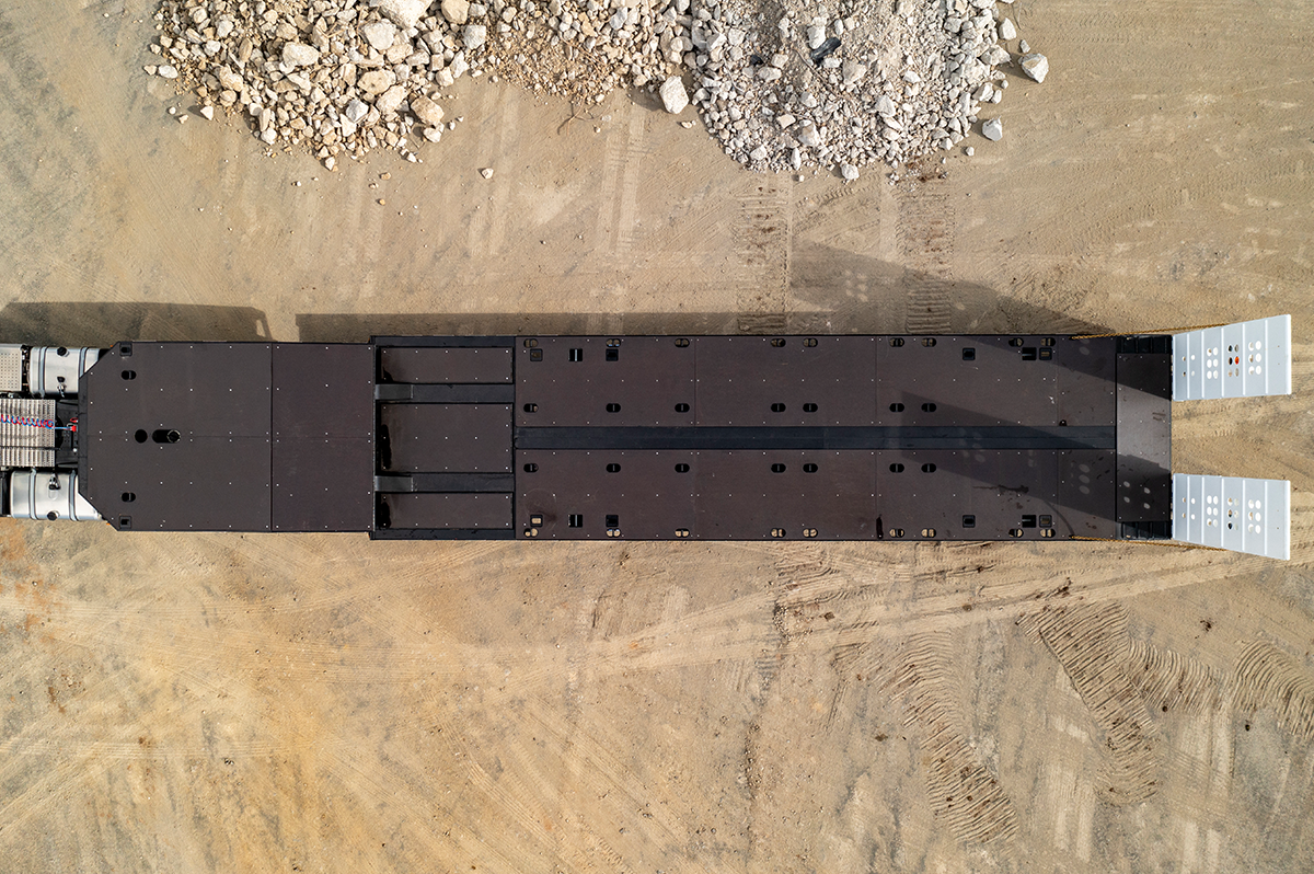 4 Axle Semi Transporter Top View 
