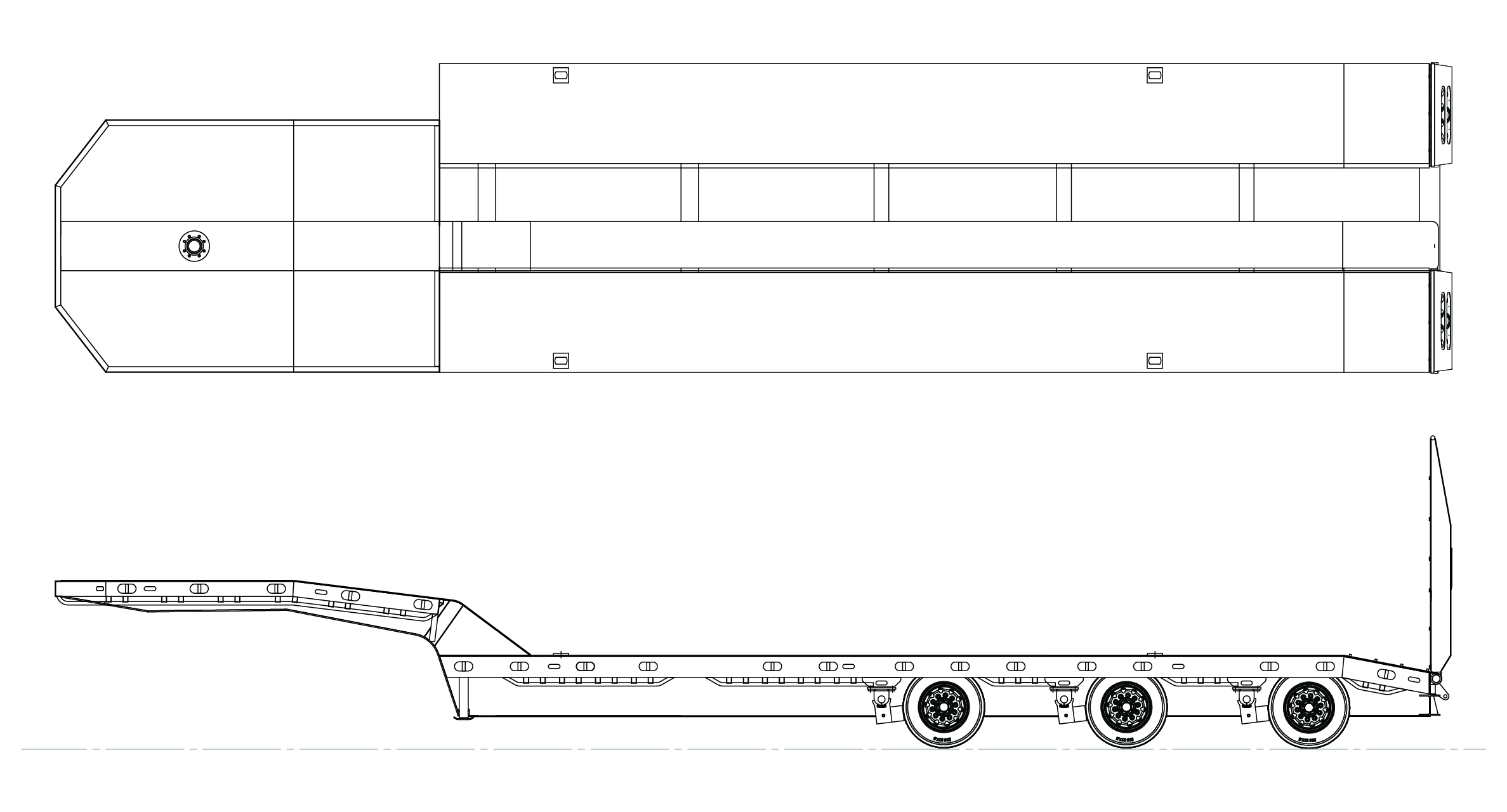 3 Rows of 4 Widener Model Drawing