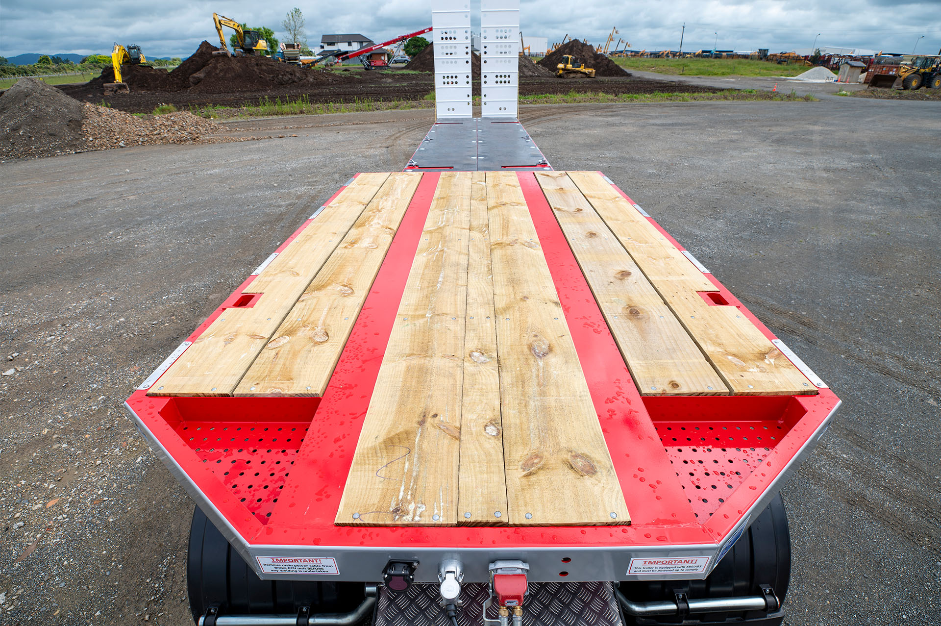 3 Axle Semi Tilt Deck Transporter Top Deck