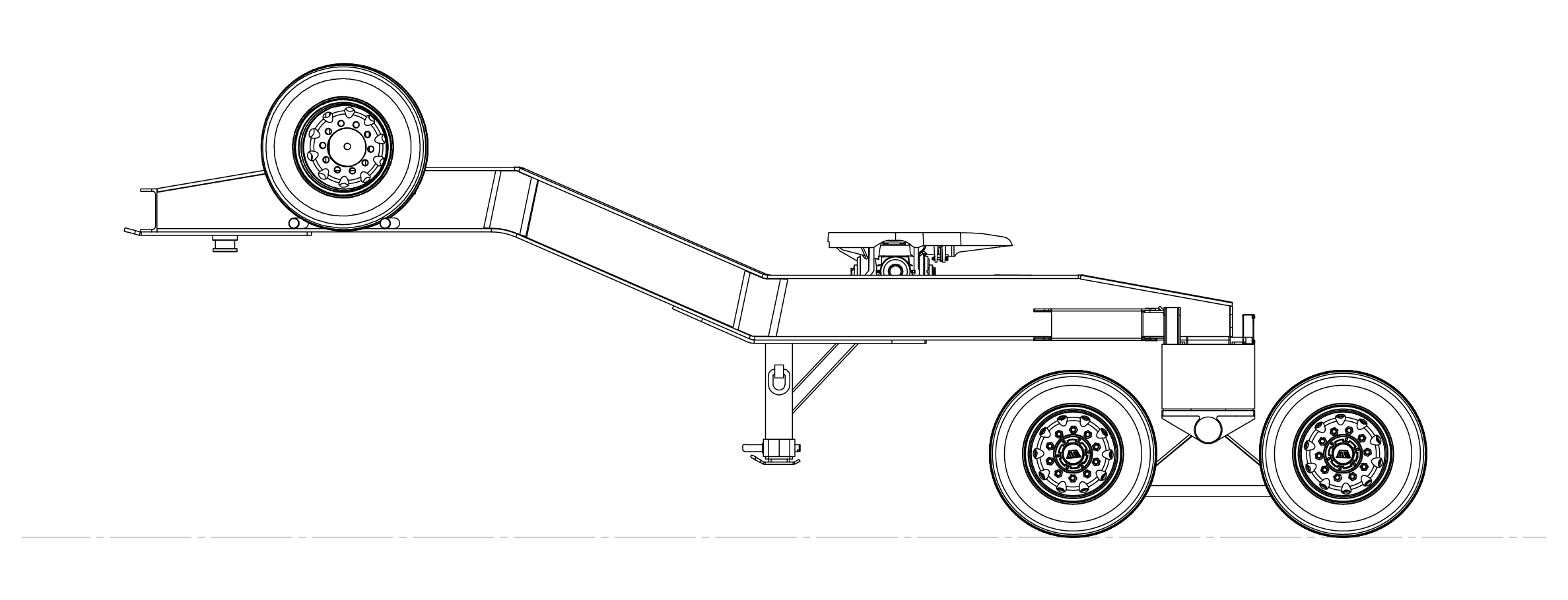 2 Rows of 8 Dolly Model Drawing