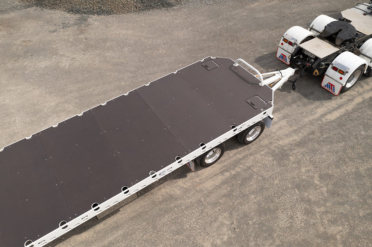 5 Axle Flat Top Low Loader Tope View Close