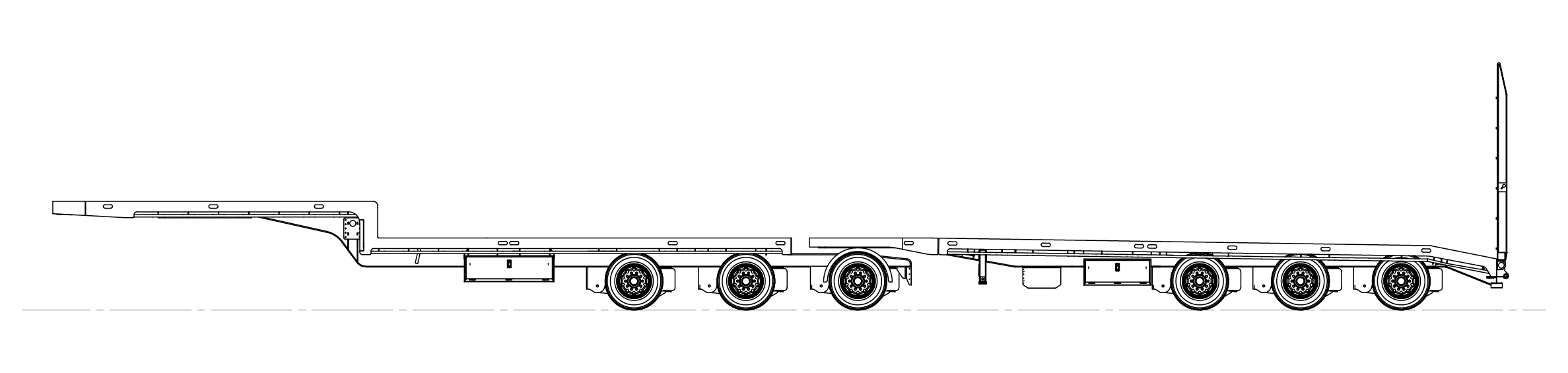 6 Axle B-Train Model Drawing 