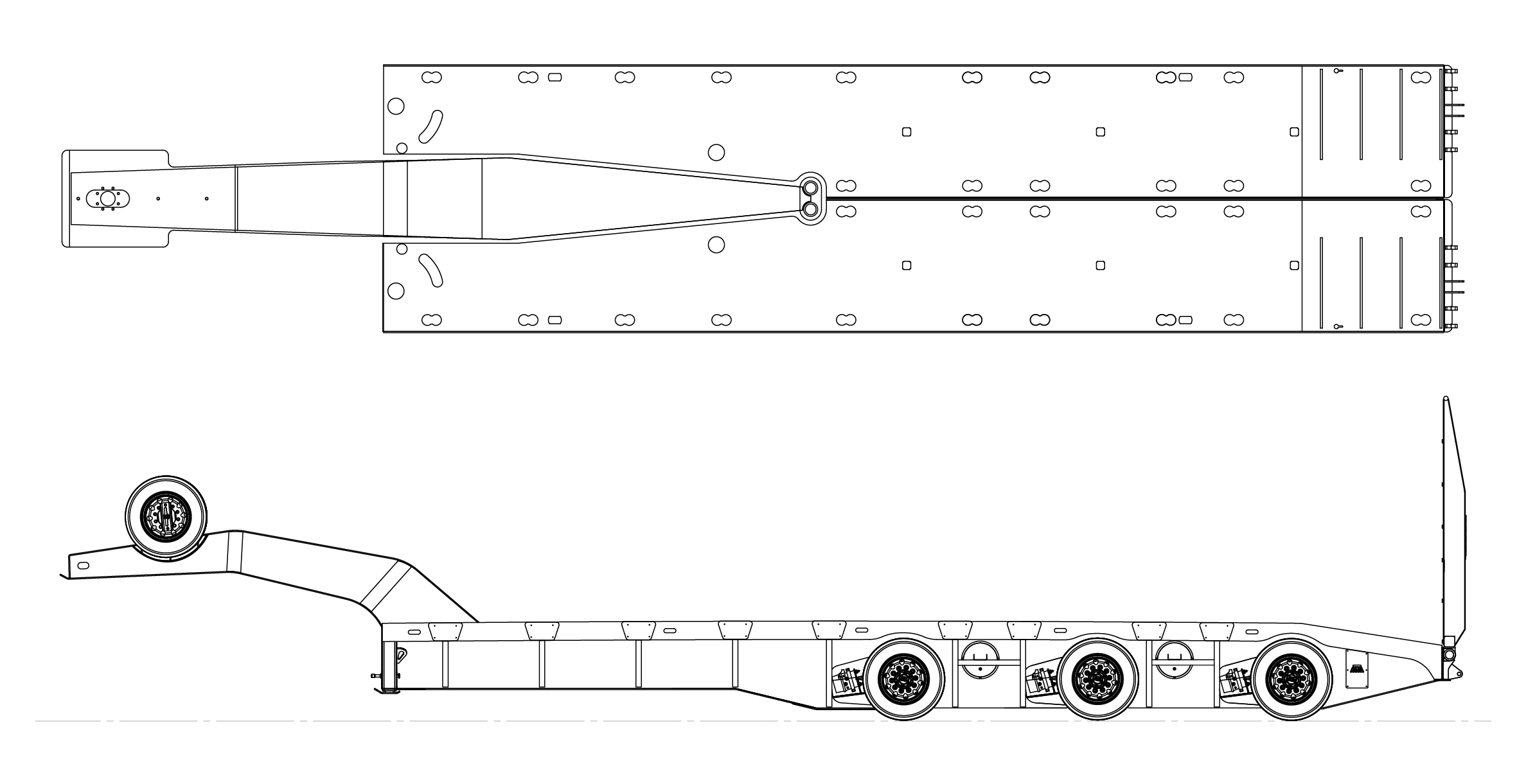3 Rows of 8 Lightweight Linkwing Model Drawing