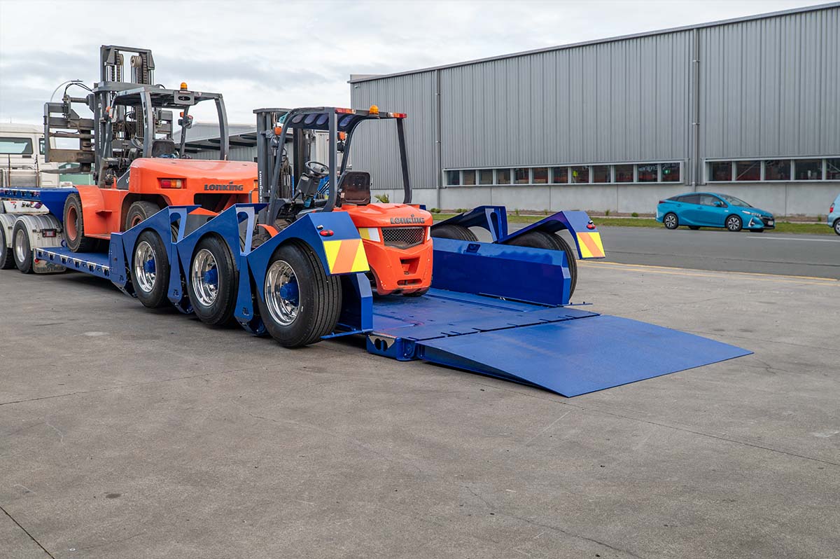 Forklift Trailer Loading