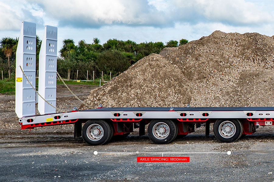 3 Axle Semi Transporter Axle Spacing