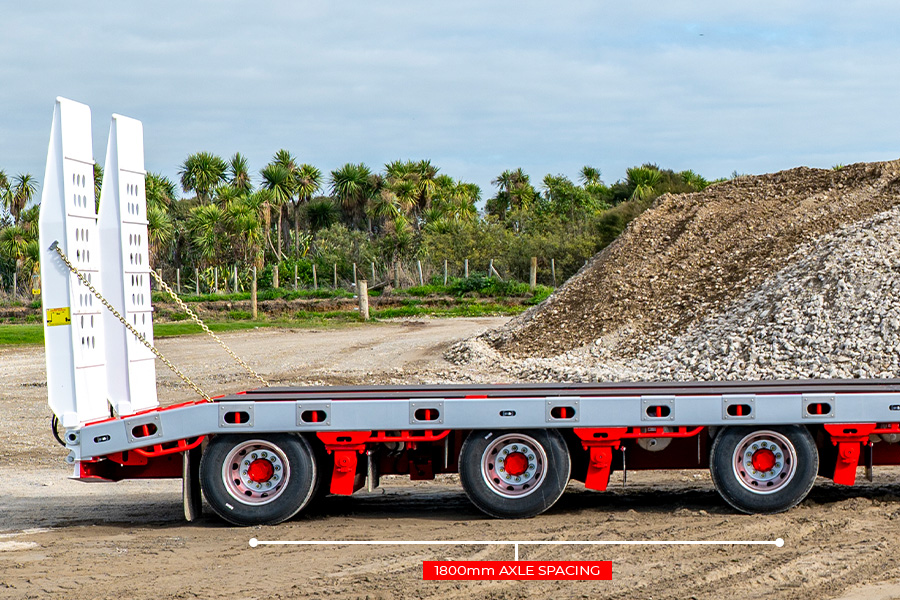 3 Rows of 4 Widener Axle Spacing