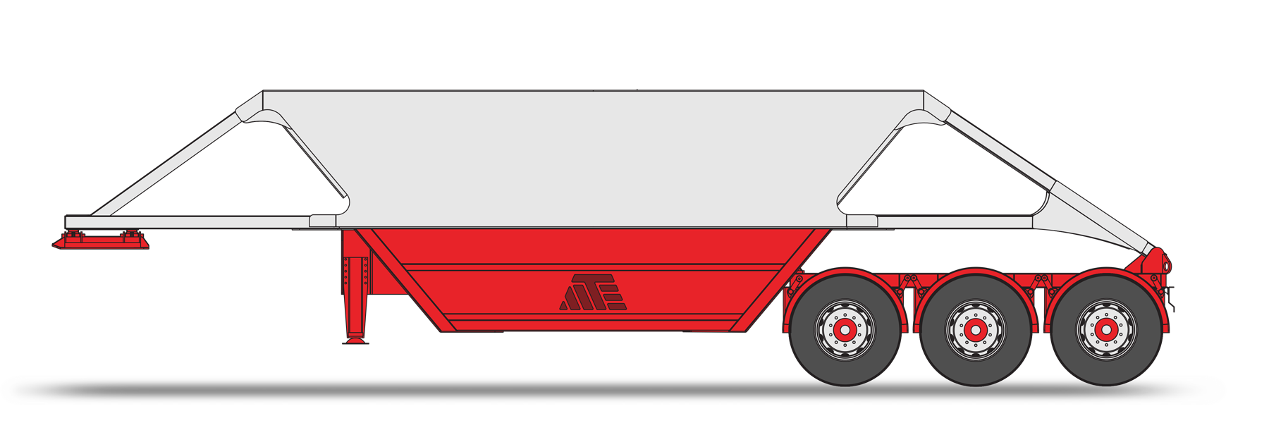 3 Axle Semi Bottom Dumper