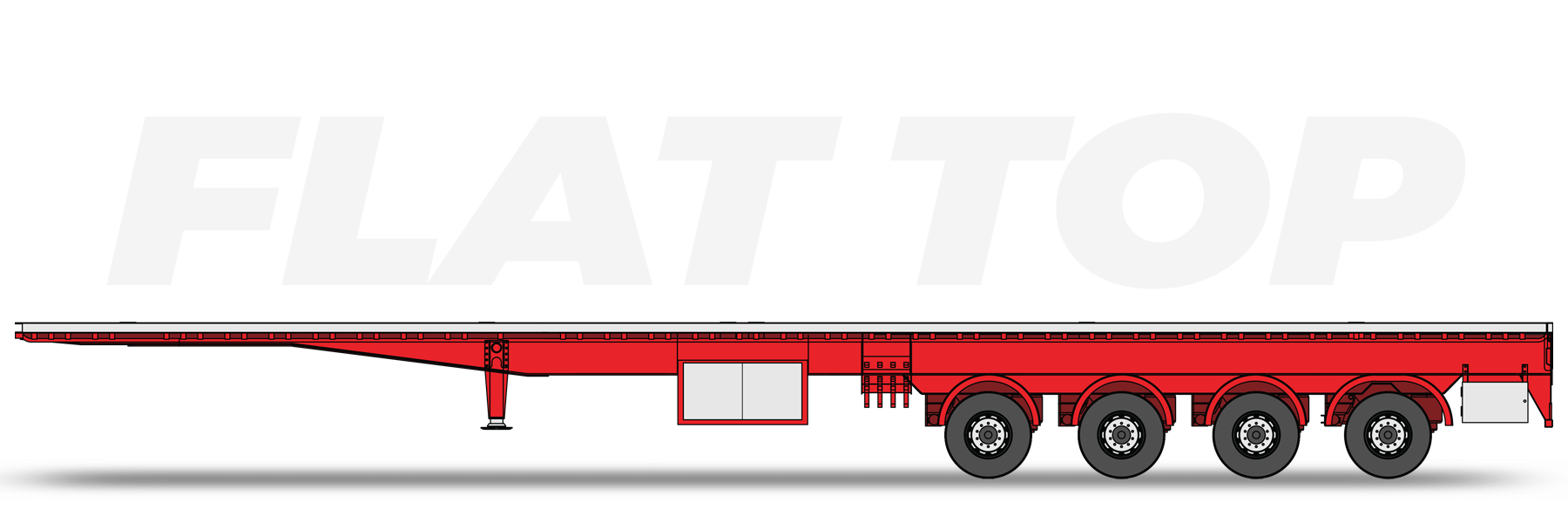 4 Axle Semi Flat Top Transporter