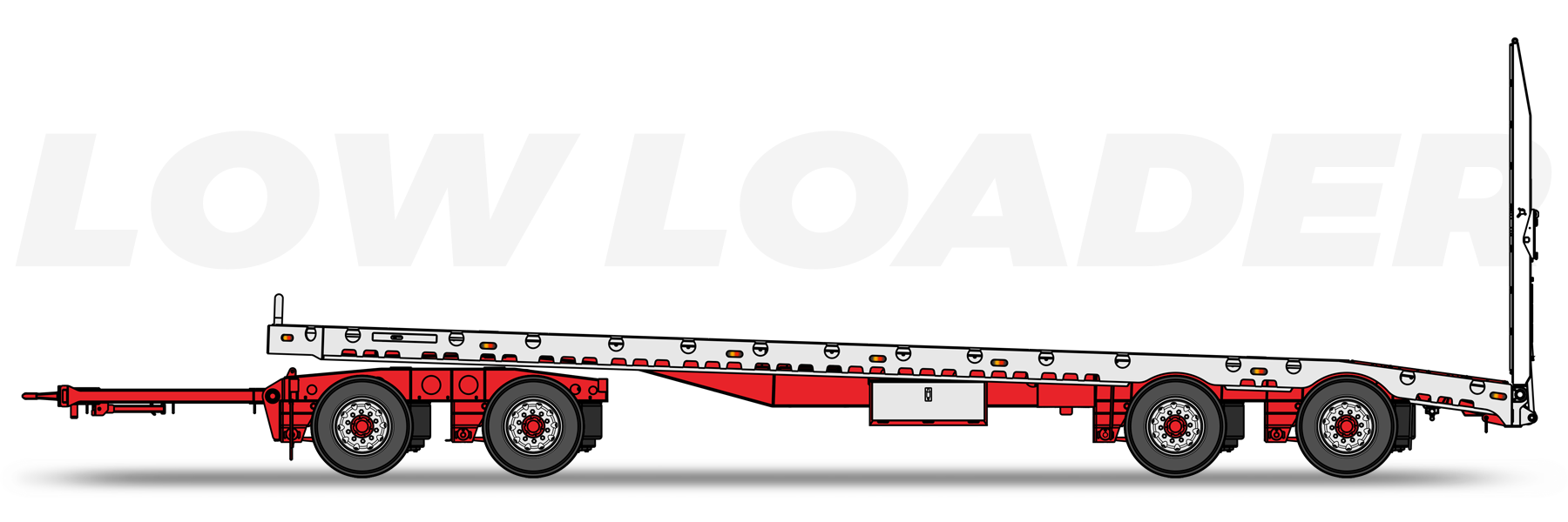4 Axle Flat Top Low Loader