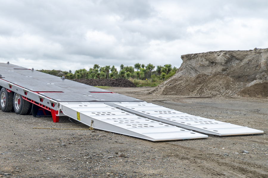 3 Axle Semi Tilt Deck Transporter Ramps