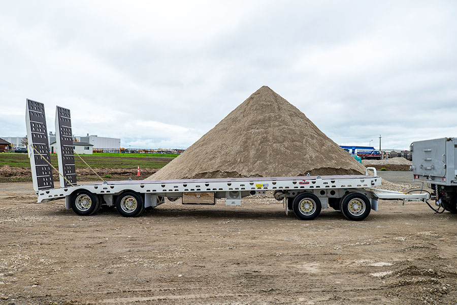 4 Axle Flat Top Low Loader Low Profile Deck