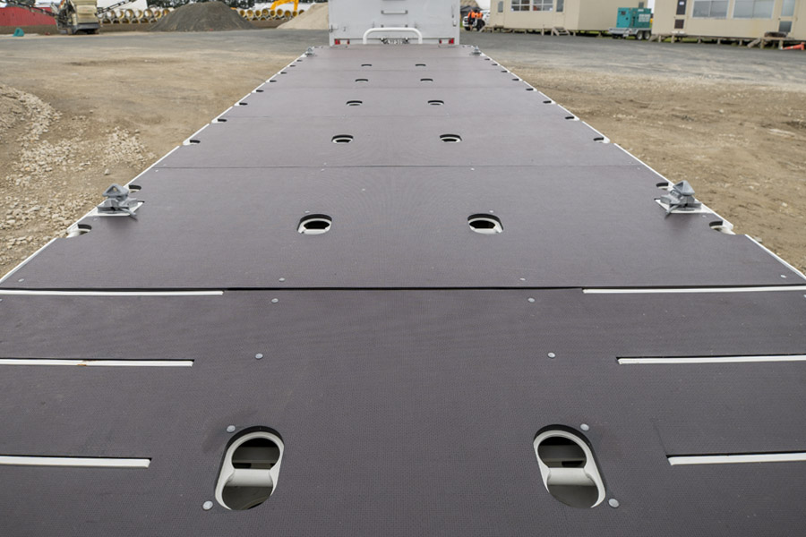 4 Axle Flat Top Low Loader Certified Tie-Down Points