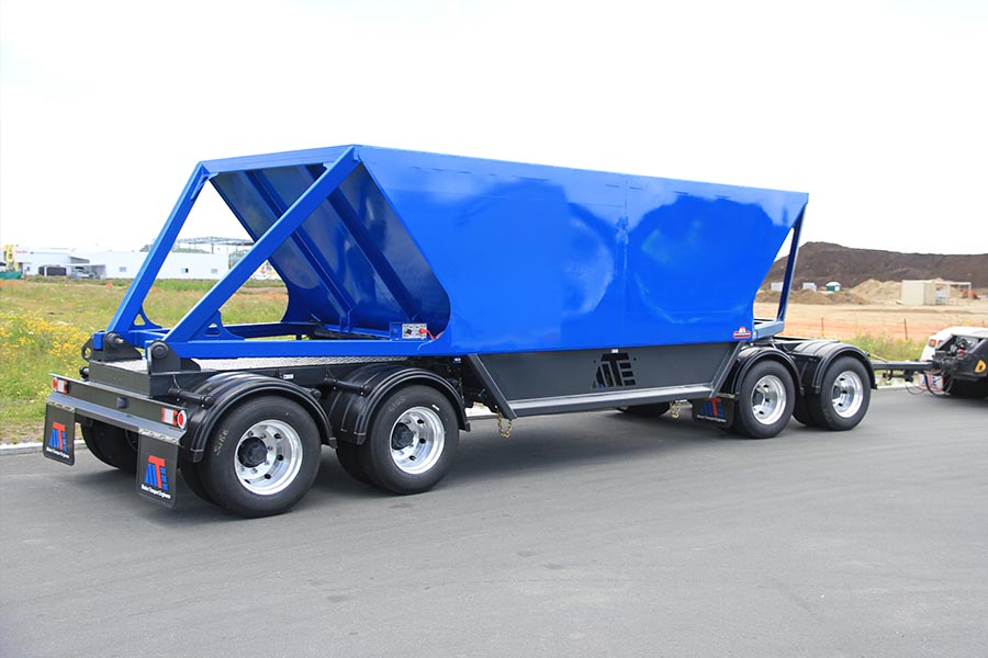 4 Axle Dog Bottom Dumper High Tensile Steel Body