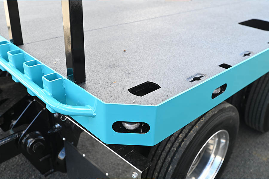 5 Axle Flat Top Low Loader Deck Widener Container Ship Locks