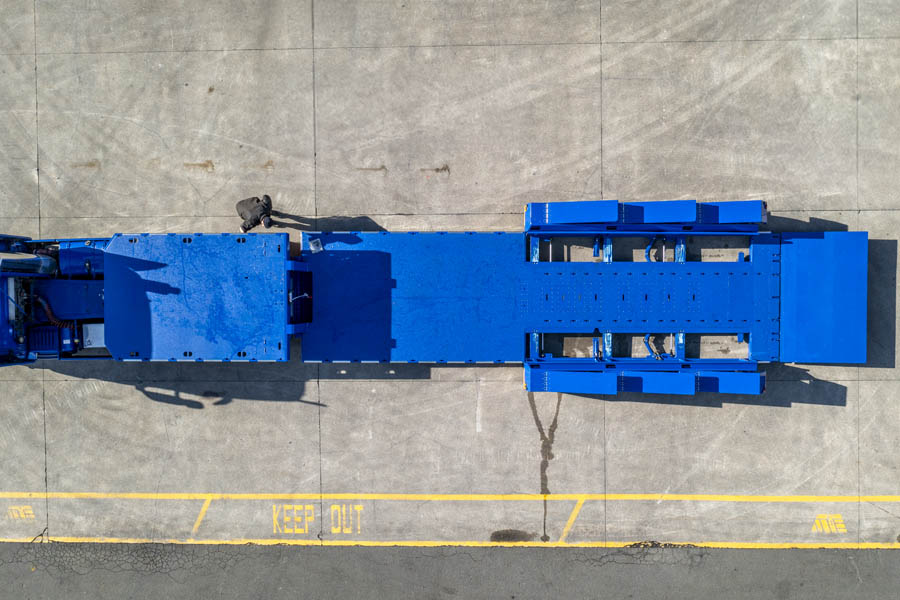 Forklift Trailers Widening Hydraulic Axle