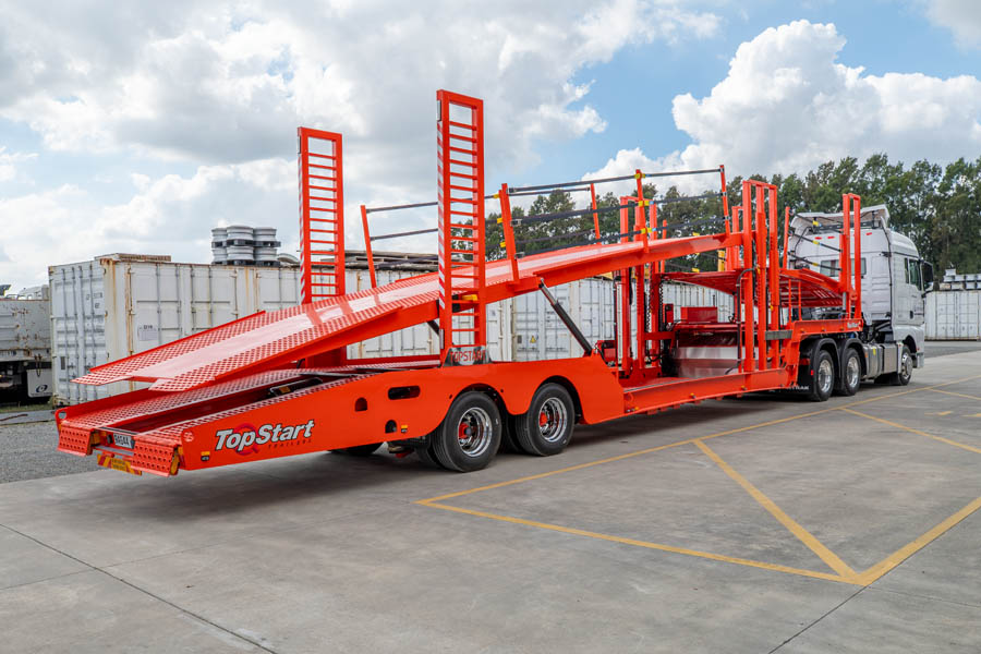 Top Start Car Transporter Modified for NZ Regulations