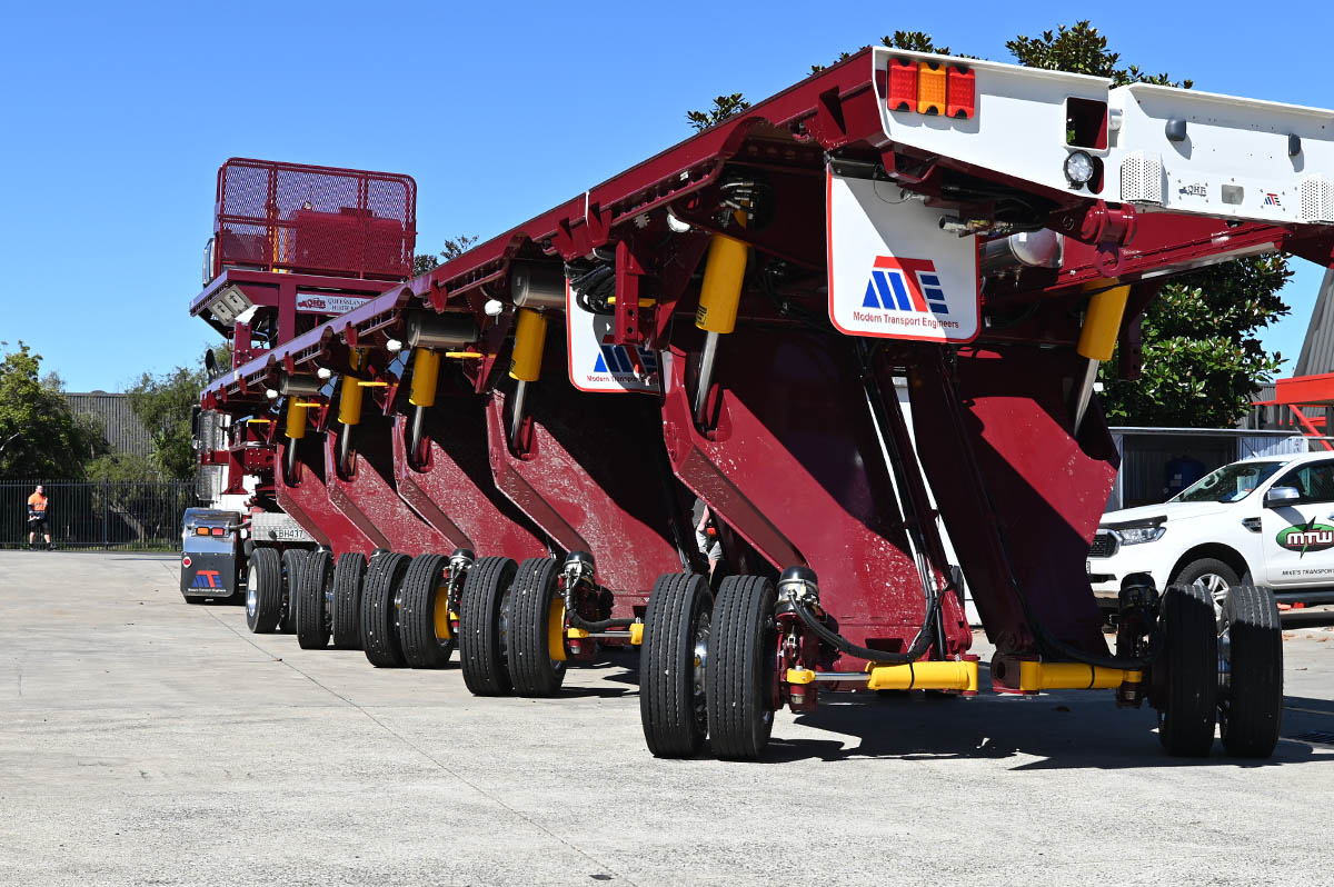E-Command House Trailers Red Rear Angle Shot