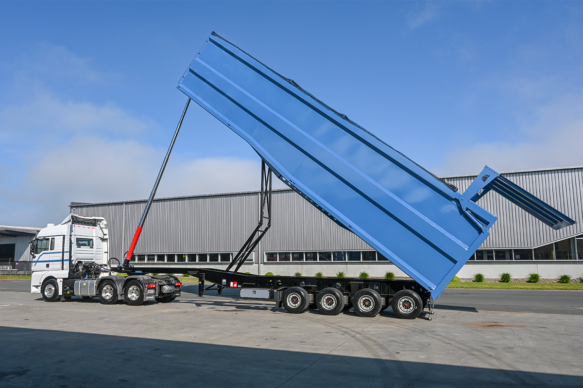 3 Axle Semi Tipper Top View 