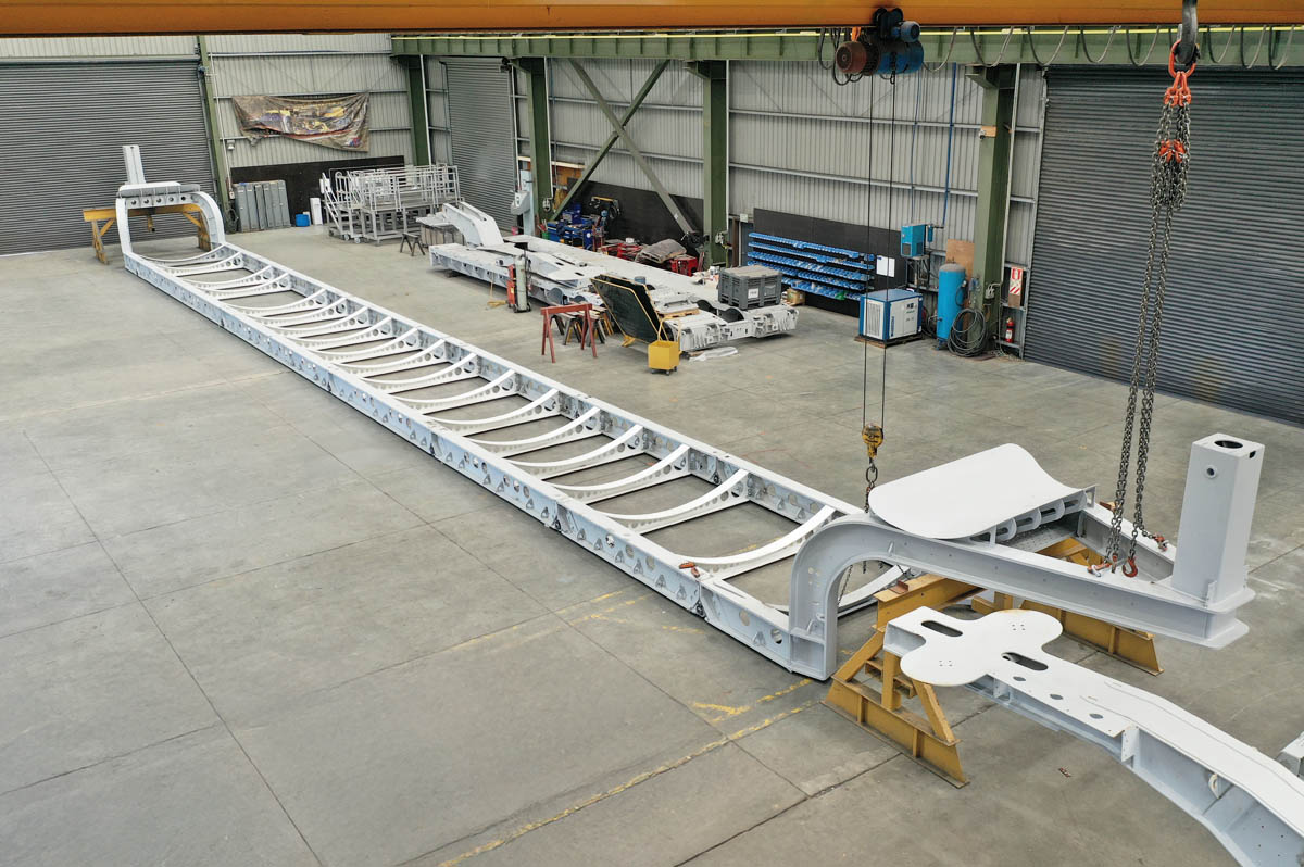 MTE 3 axle simple trailer top birds eye view