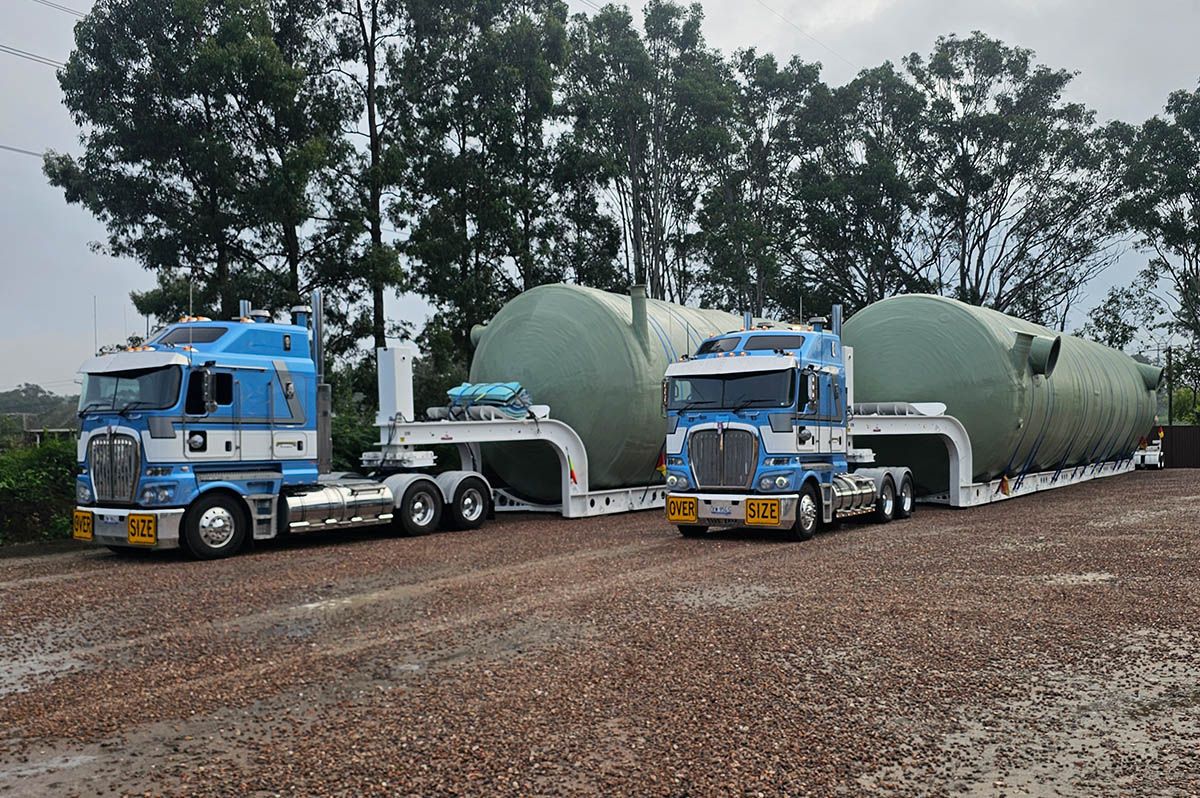 MTE 3 axle simple trailer back angle at birds eye view