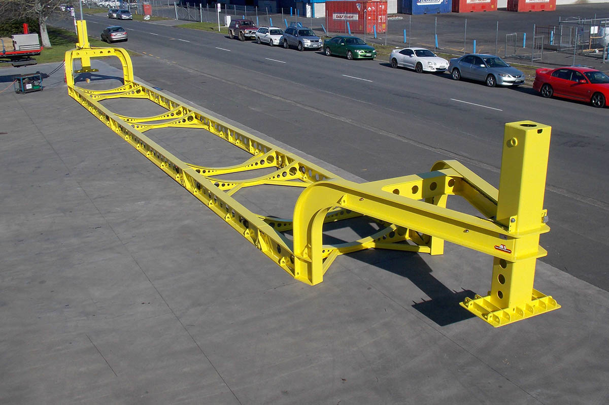 MTE 3 axle simple trailer back angle at birds eye view