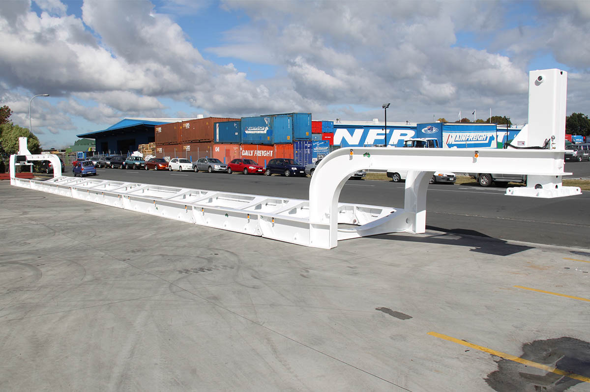 MTE 3 axle simple trailer back angle at birds eye view