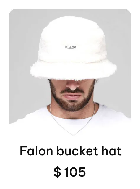 Milano DI Rouge Falon Bucket Hat product example