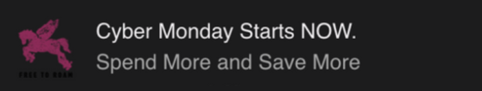 Push notification campaign